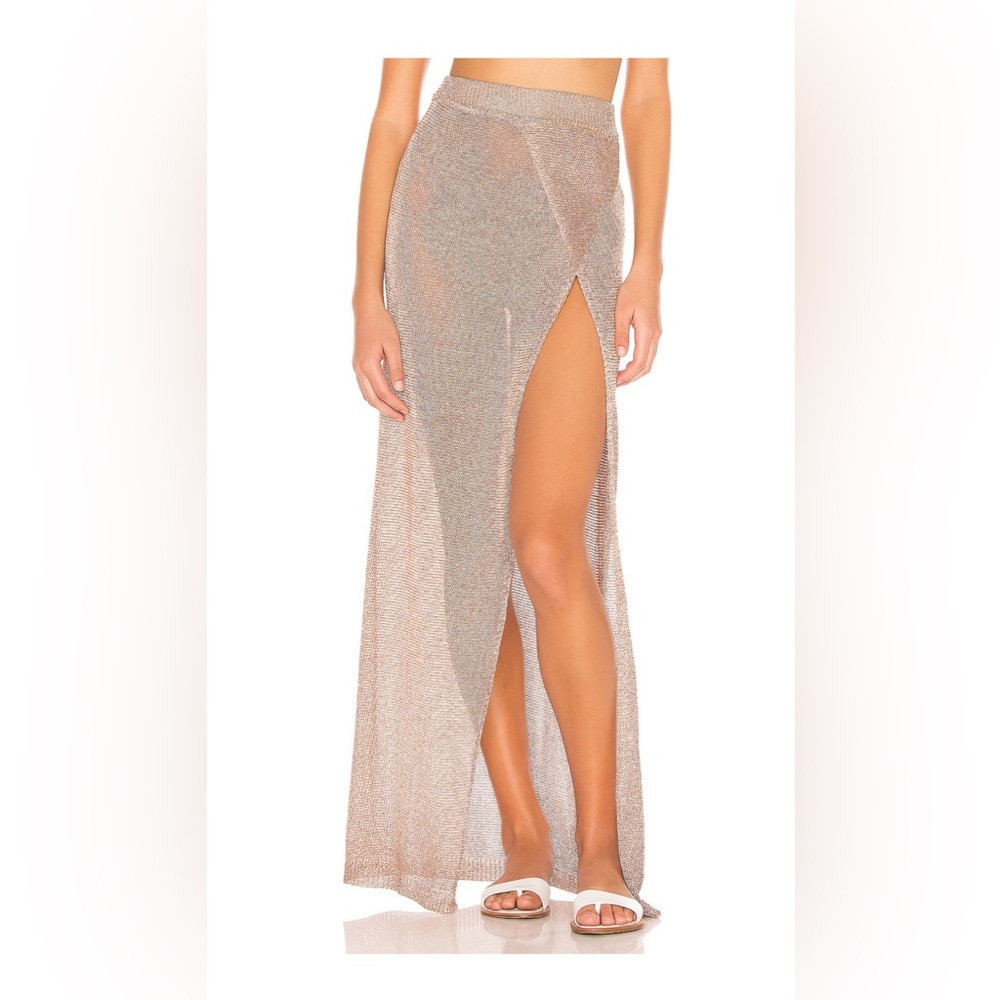 Superdown Keva Wrap Midi Skirt